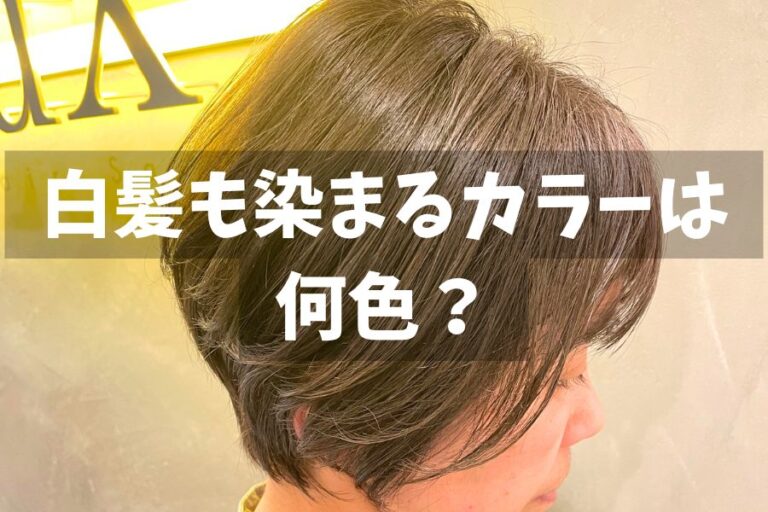 白髪も染まるヘアカラーは何色現役美容師がおすすめの染め方も解説