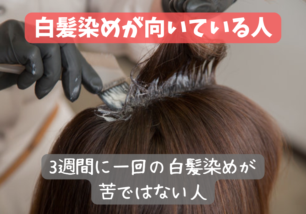 白髪染め 向いている人