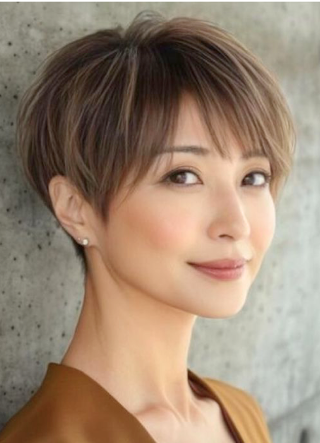 50代女性　前髪