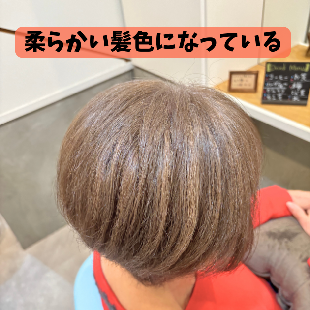 白髪ぼかし　1年続けると