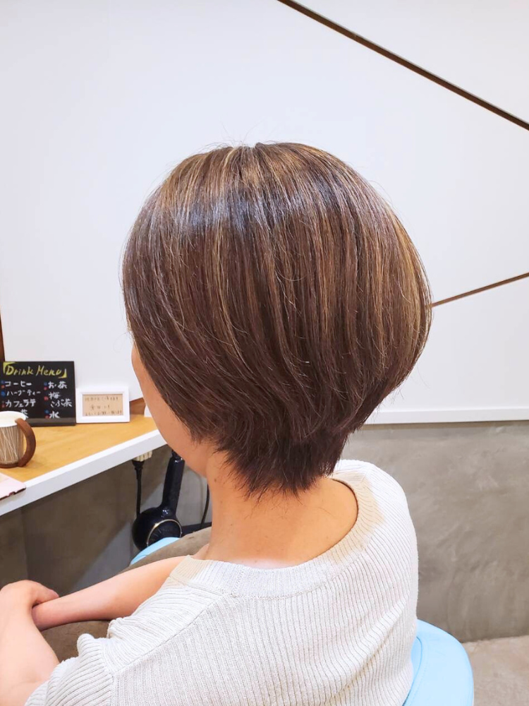 白髪ぼかしハイライト