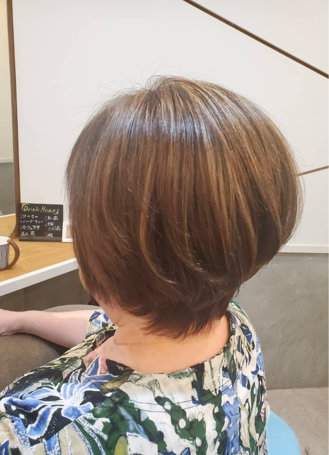 白髪ぼかしハイライト