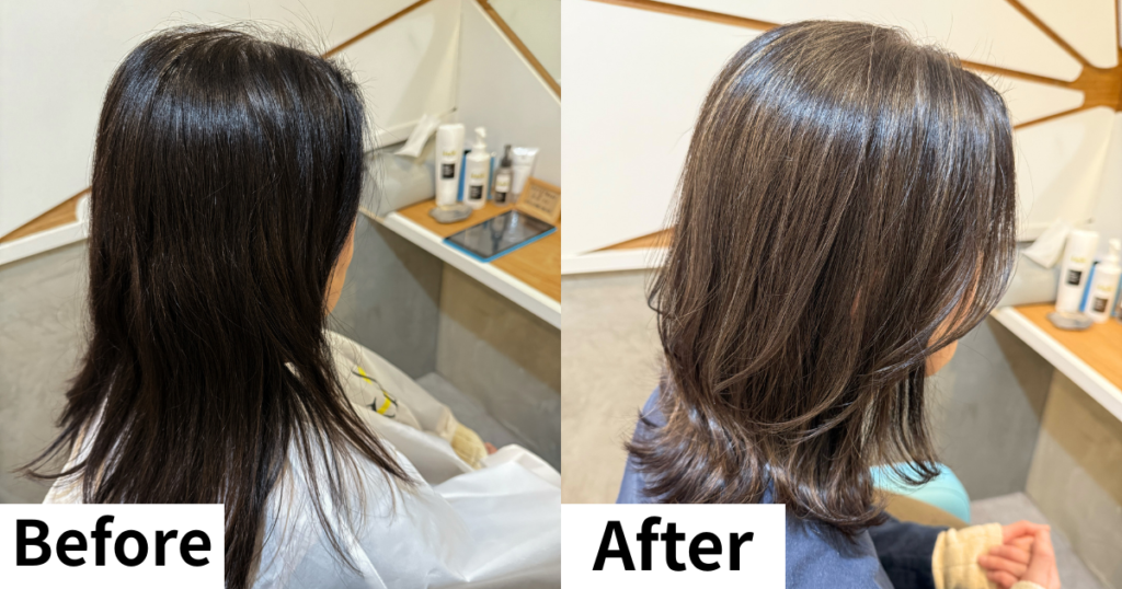 ルクスヘアーサロン　白髪ぼかし