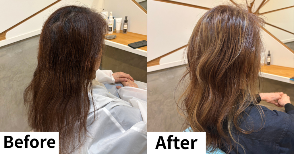 白髪ぼかし　三鷹