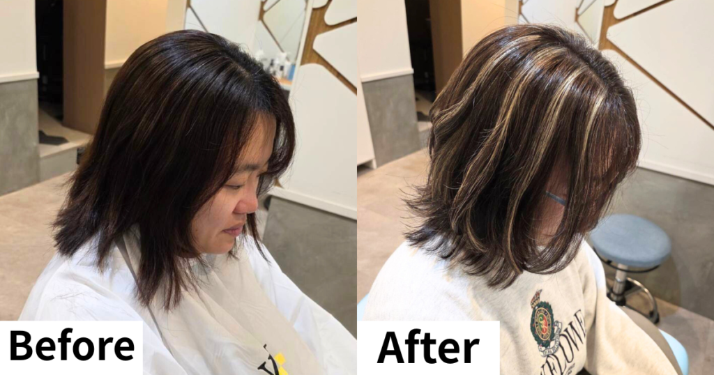 白髪ぼかし　三鷹