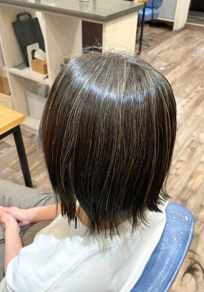 40代　白髪ぼかし