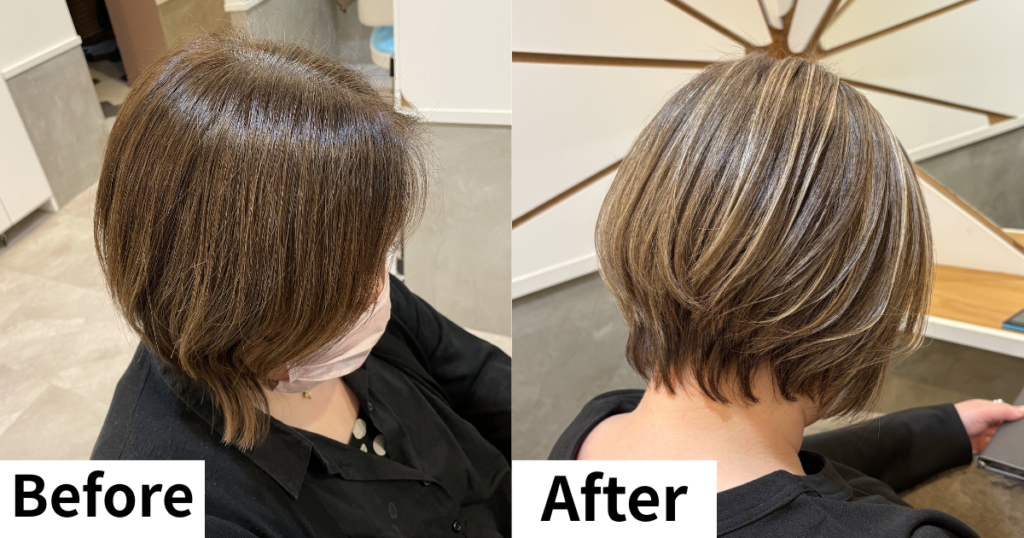 白髪ぼかし　三鷹