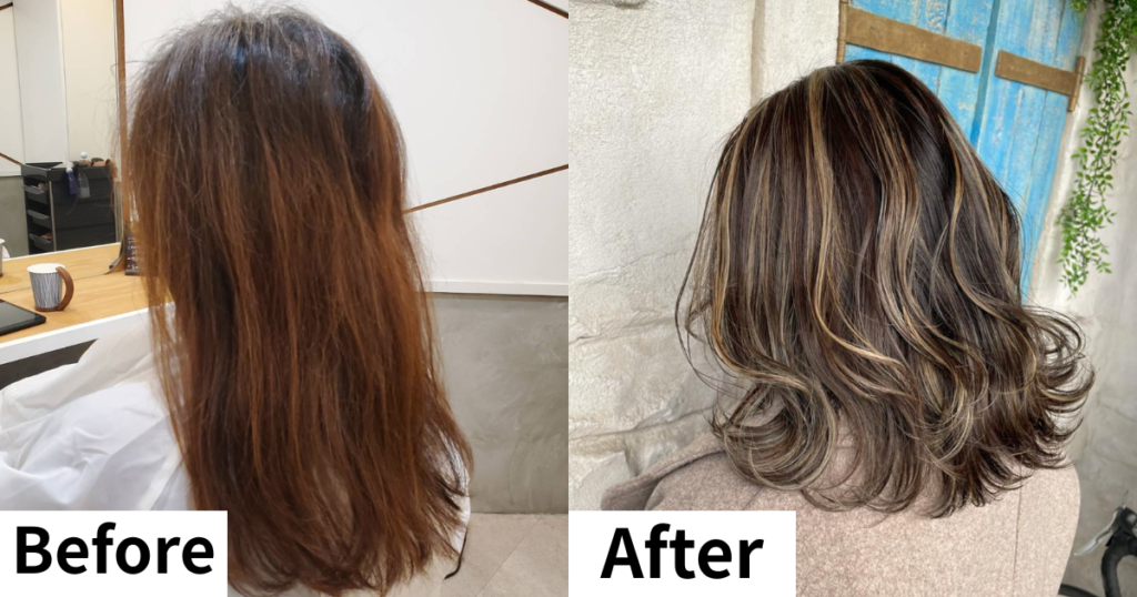 白髪ぼかし　ルクス