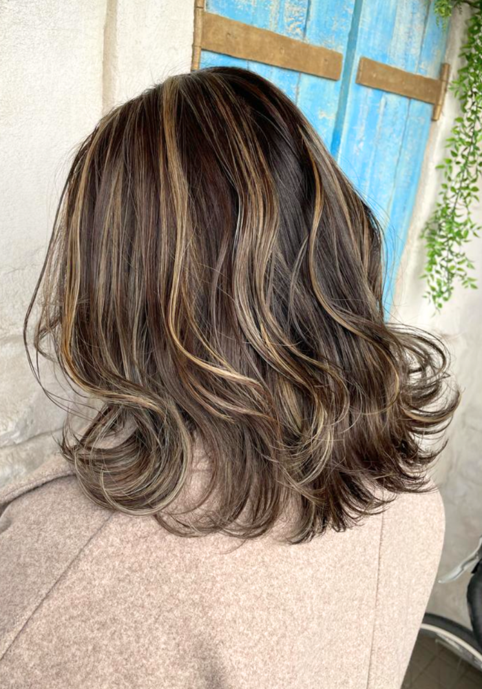 白髪ぼかしハイライト