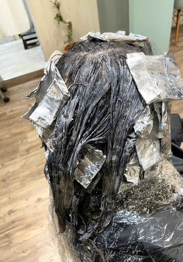 白髪ぼかしハイライト