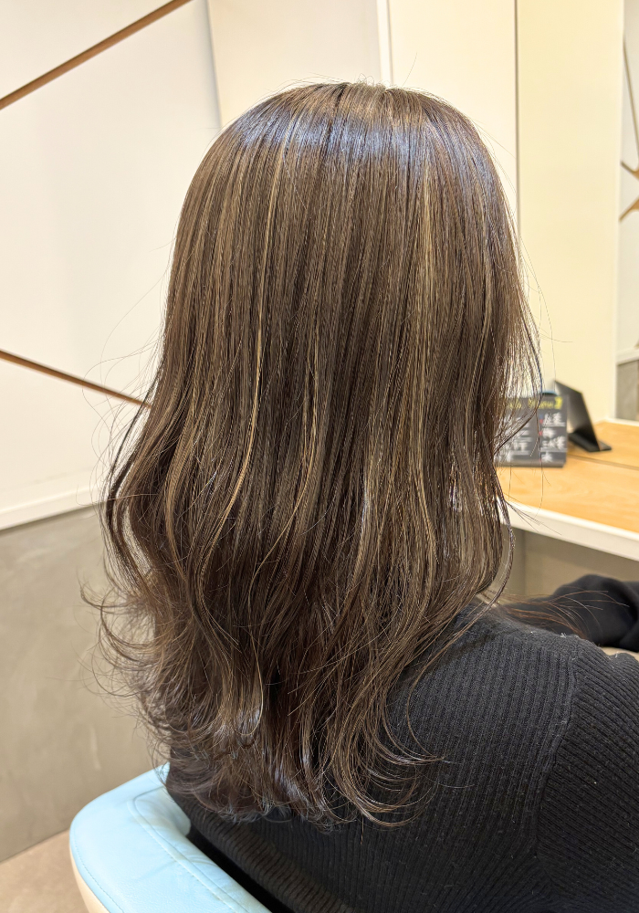 白髪ぼかし　50代女性