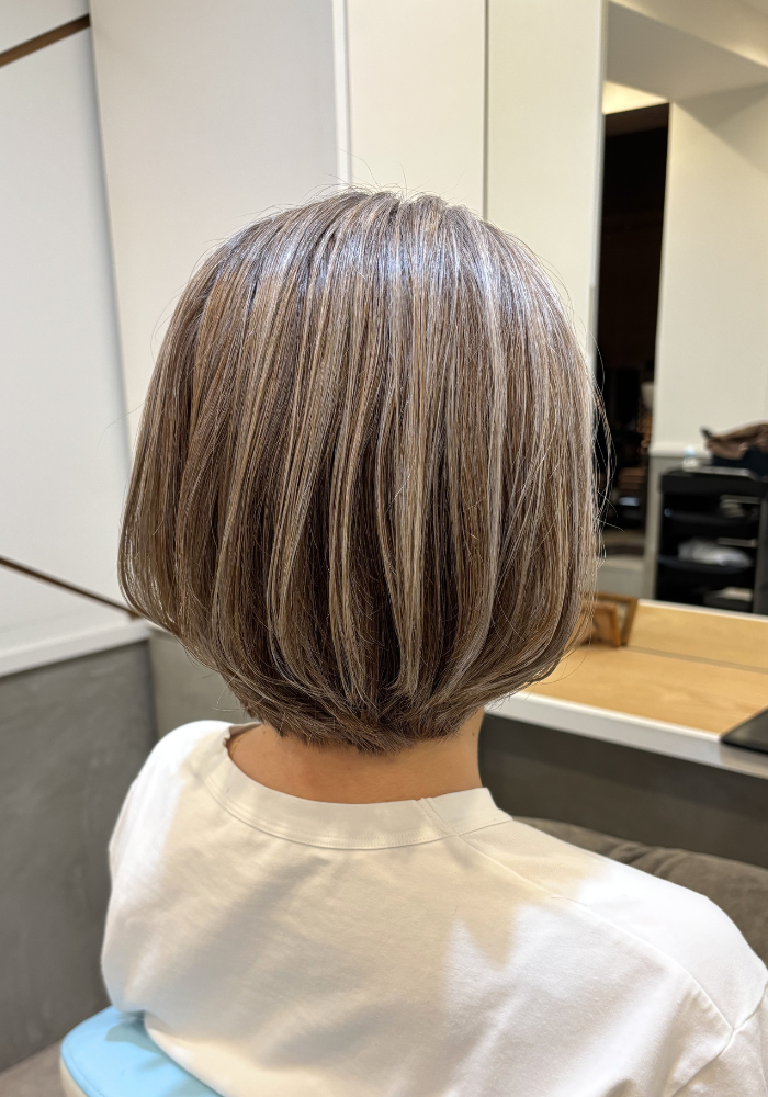 白髪ぼかしハイライト
