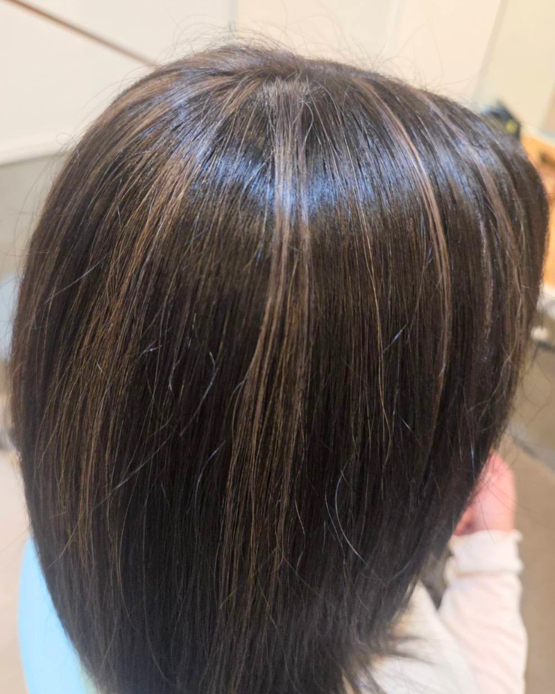 白髪ぼかしハイライト