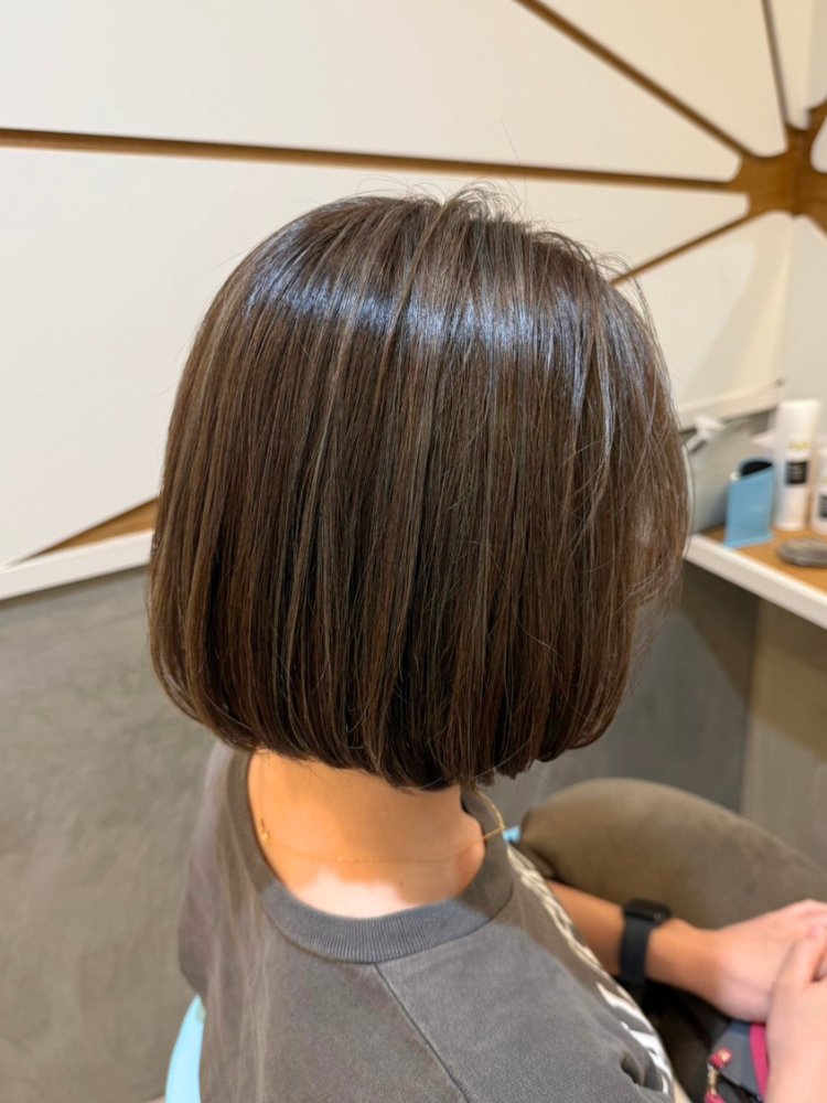 白髪ぼかしハイライト
